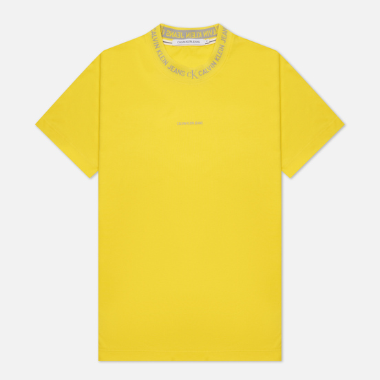 Мужская футболка Calvin Klein Jeans Logo Jacquard Bright Sunshine