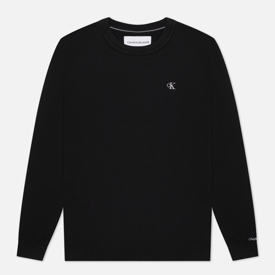 Мужской свитер Calvin Klein Jeans Monogram Chest Logo Crew Black