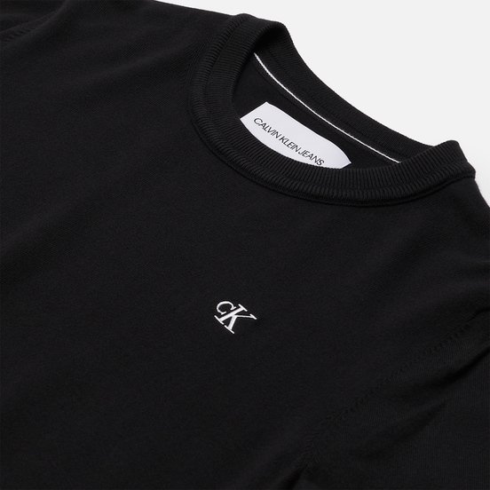 Мужской свитер Calvin Klein Jeans Monogram Chest Logo Crew Black