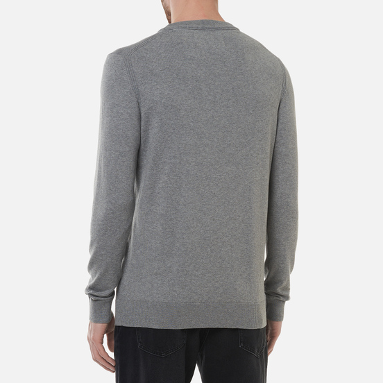 Мужской свитер Calvin Klein Jeans Monogram Chest Logo Crew Mid Grey Heather