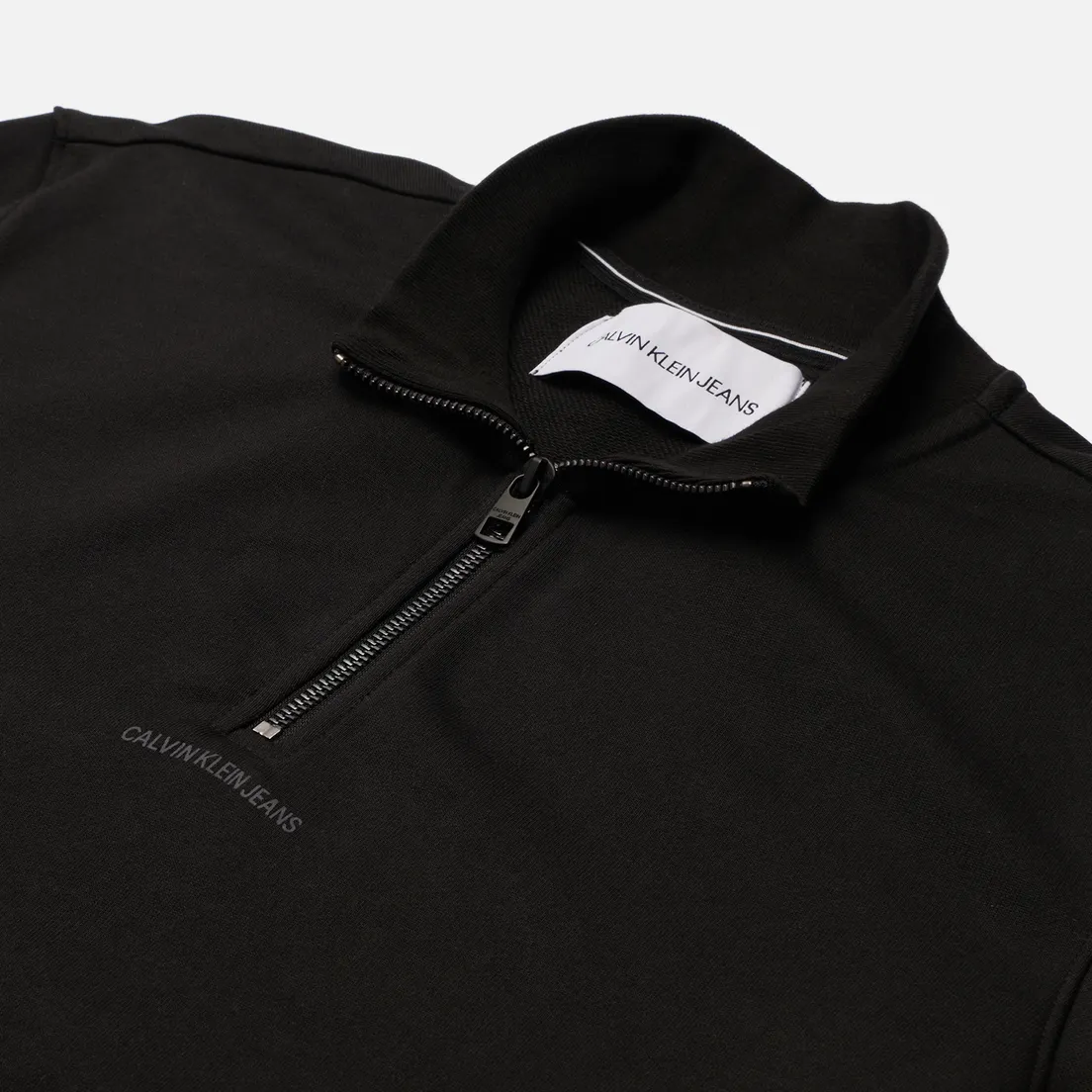 Calvin Klein Jeans Мужская толстовка Logo Jacquard Mock Neck Half-Zip