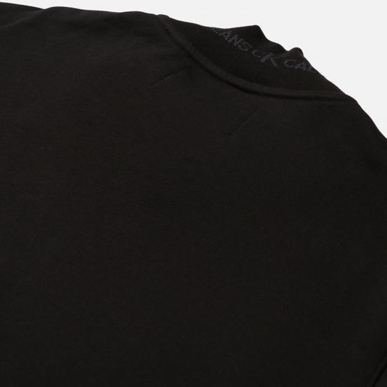 Мужская толстовка Calvin Klein Jeans Logo Jacquard Mock Neck Half-Zip Black