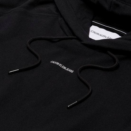 Мужская толстовка Calvin Klein Jeans Micro Branding Hoodie Black