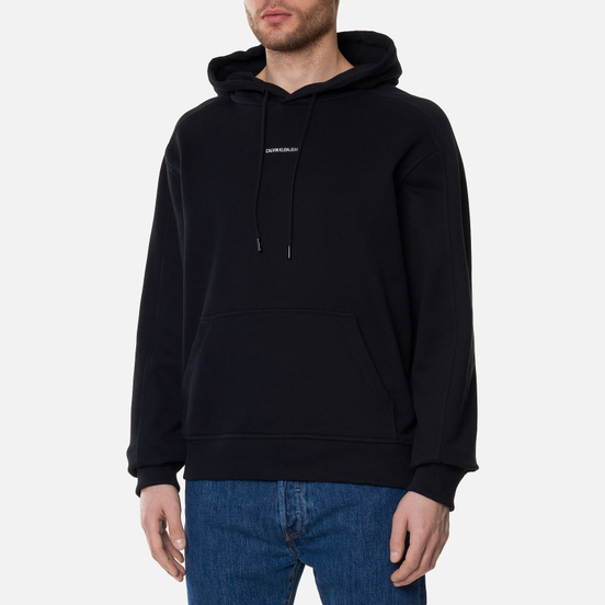 Мужская толстовка Calvin Klein Jeans Micro Branding Hoodie Black