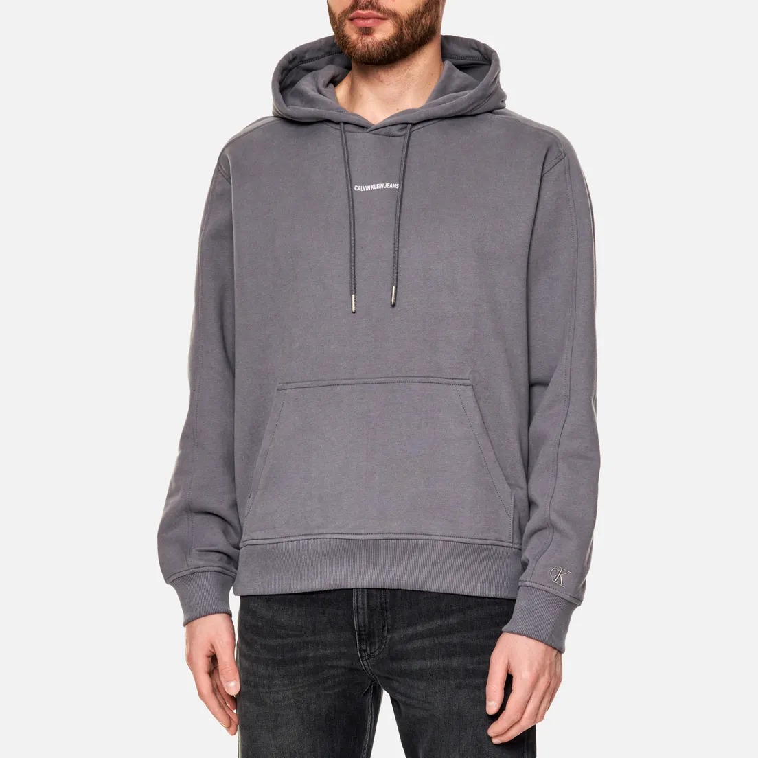 Calvin Klein Jeans Мужская толстовка Micro Branding Hoodie