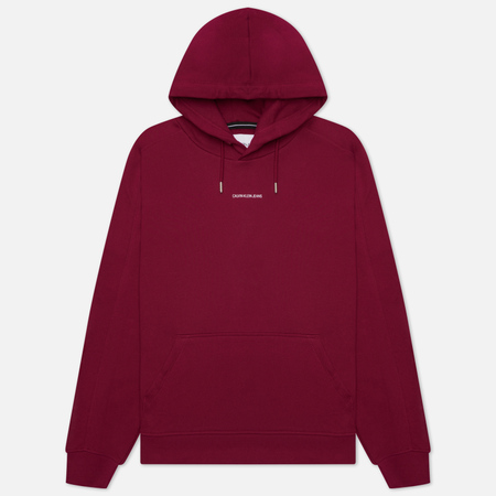 Мужская толстовка Calvin Klein Jeans Micro Branding Hoodie, цвет фиолетовый, размер L