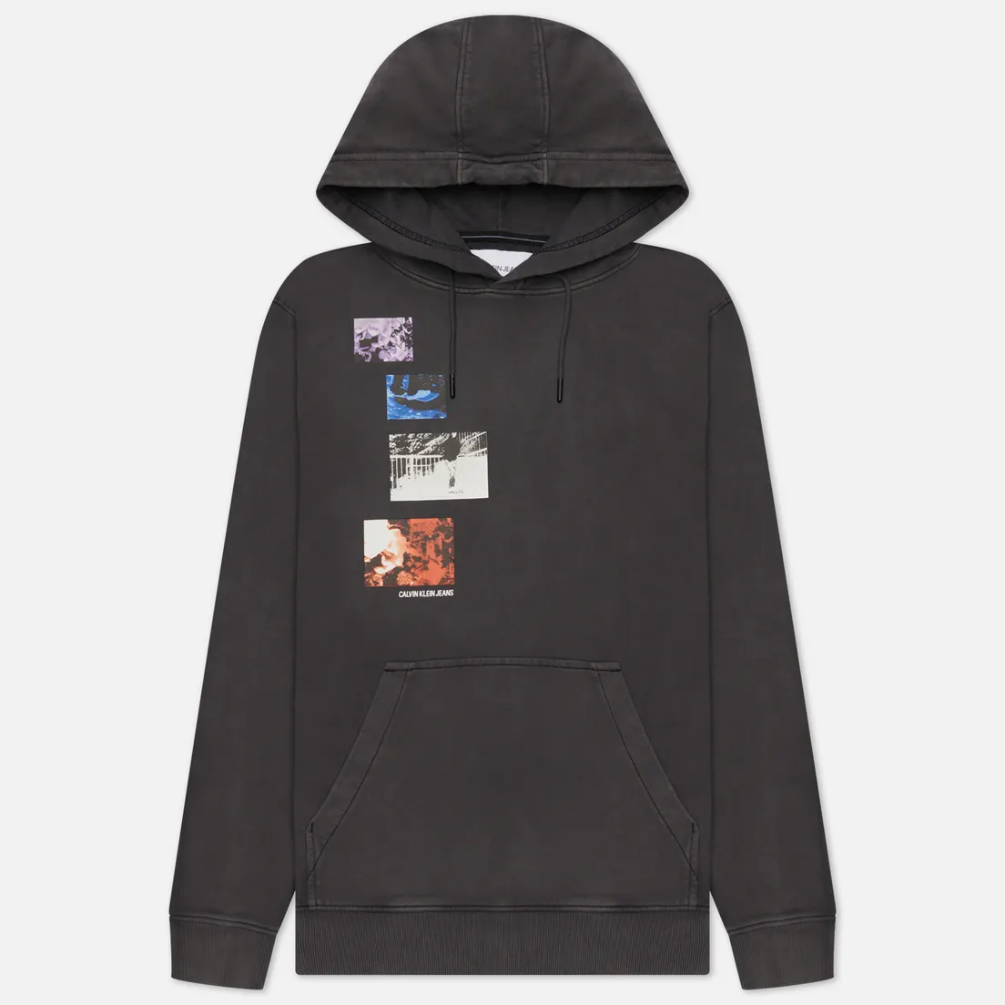 Calvin Klein Jeans Мужская толстовка Washed Skater Photoprint Hoodie