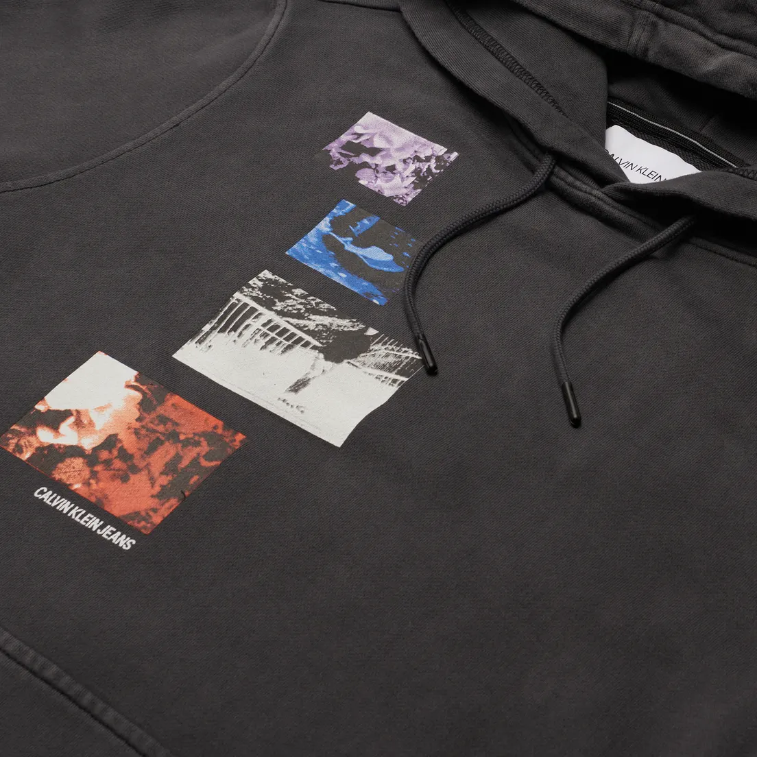 Calvin Klein Jeans Мужская толстовка Washed Skater Photoprint Hoodie
