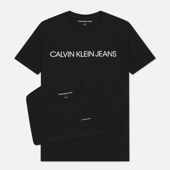 Комплект мужских футболок Calvin Klein Jeans 2-Pack Institutional Logo Black