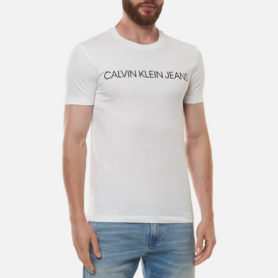 Комплект мужских футболок Calvin Klein Jeans 2-Pack Institutional Logo Bright White