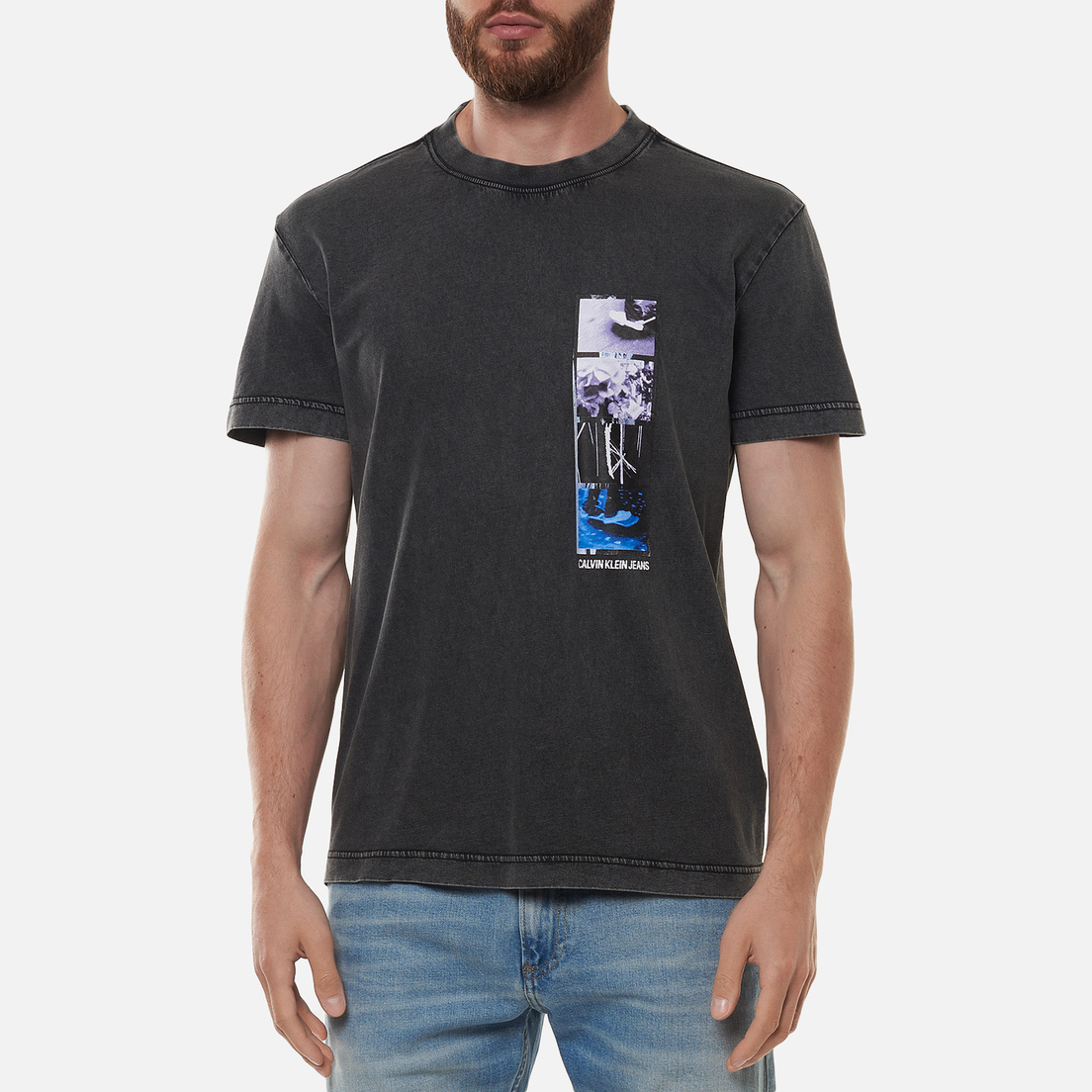 Calvin Klein Jeans Мужская футболка Washed Skater Photoprint