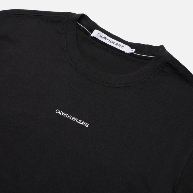 Мужская футболка Calvin Klein Jeans, цвет чёрный, размер XXL J30J318067BEH Micro Branding Essential - фото 2