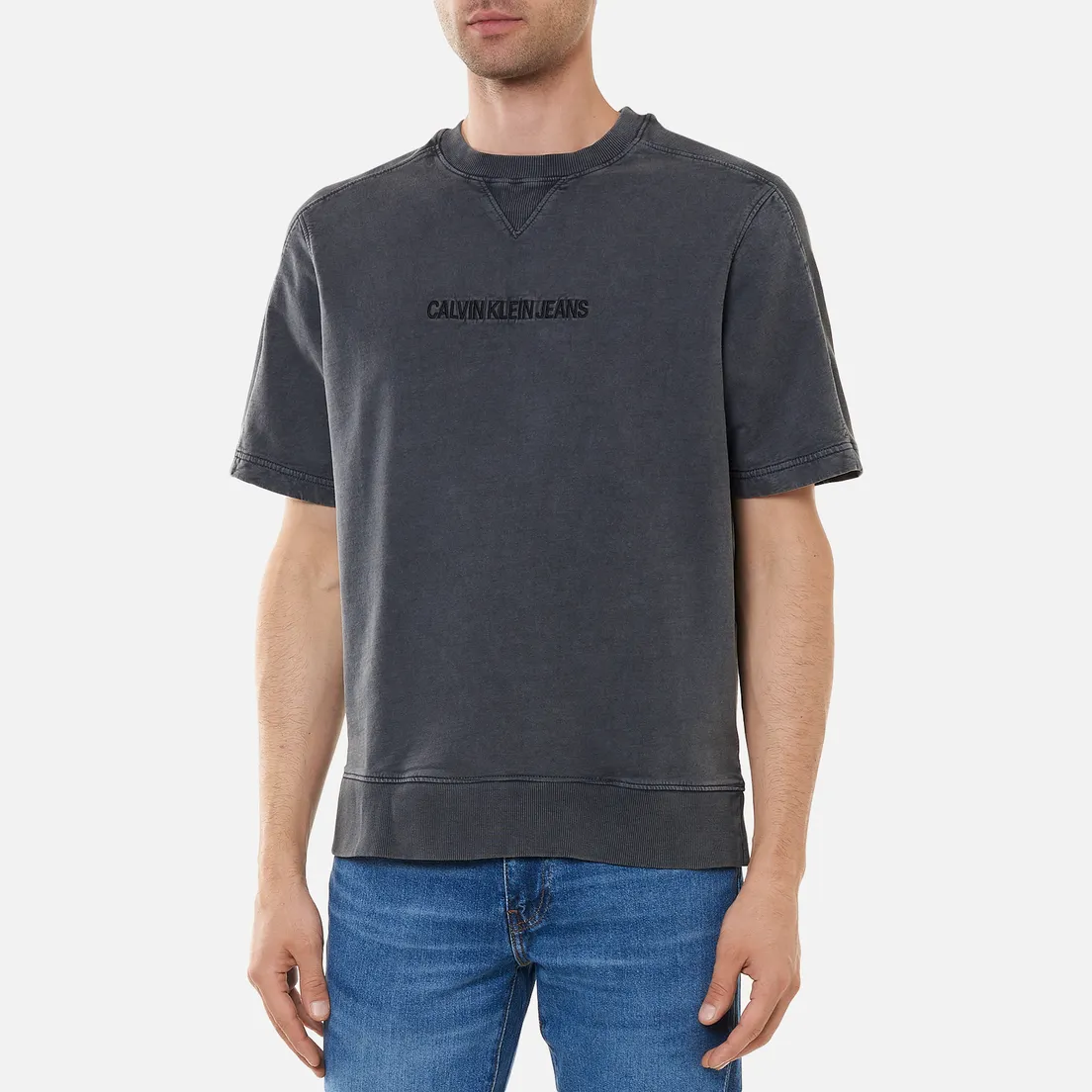 Calvin Klein Jeans Мужская футболка Instit Embroidery Crew