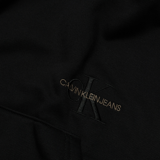 Мужская толстовка Calvin Klein Jeans Off Placed Iconic Hoodie Black