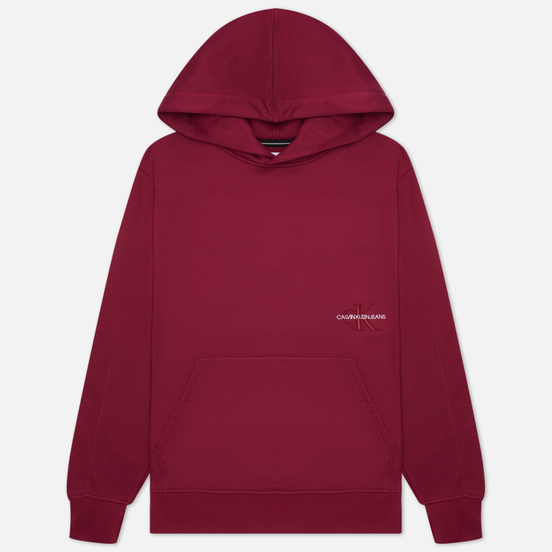 Мужская толстовка Calvin Klein Jeans Off Placed Iconic Hoodie Dark Clove