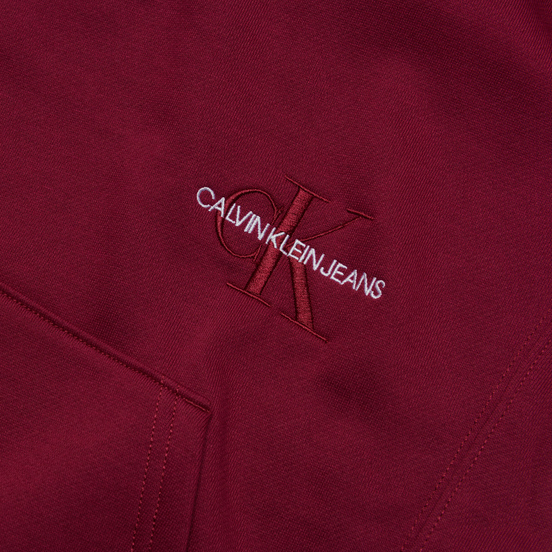 Мужская толстовка Calvin Klein Jeans Off Placed Iconic Hoodie Dark Clove