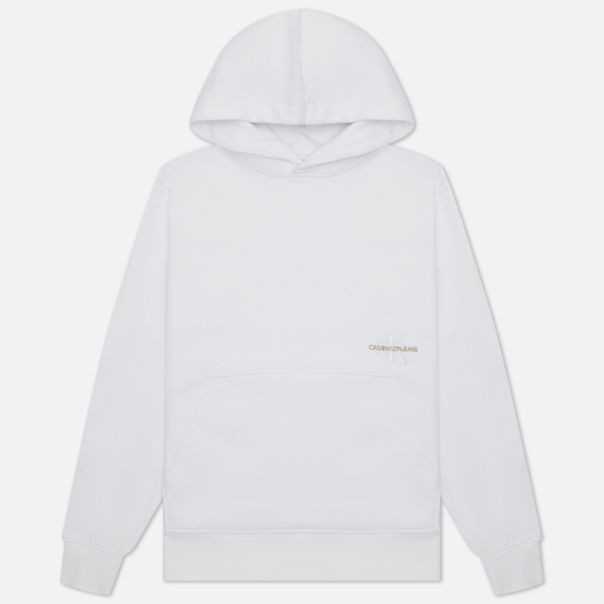 Мужская толстовка Calvin Klein Jeans Off Placed Iconic Hoodie Bright White
