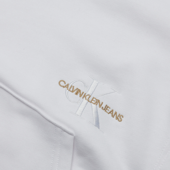 Мужская толстовка Calvin Klein Jeans Off Placed Iconic Hoodie Bright White