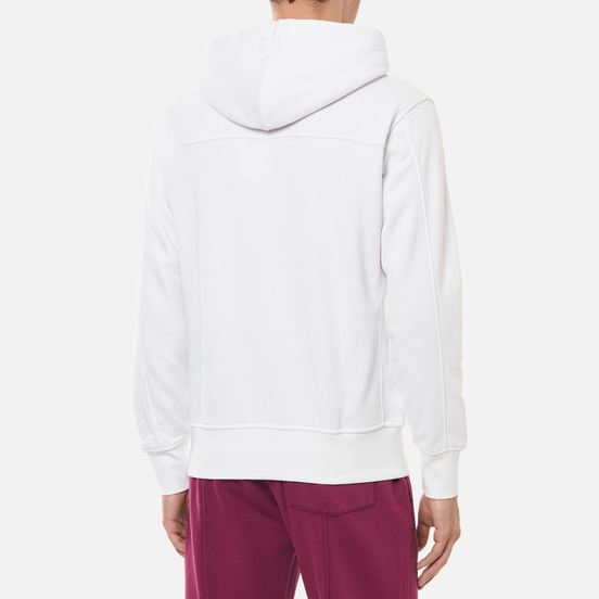 Мужская толстовка Calvin Klein Jeans Off Placed Iconic Hoodie Bright White