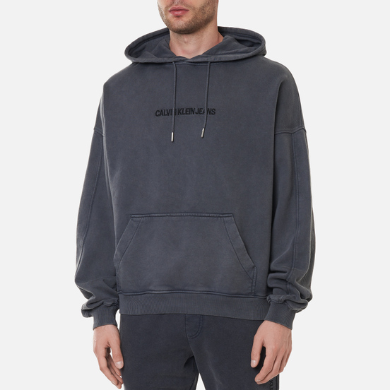 Мужская толстовка Calvin Klein Jeans Acid Wash Hoodie Washed Black