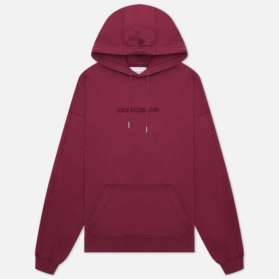Мужская толстовка Calvin Klein Jeans Acid Wash Hoodie Dark Clove
