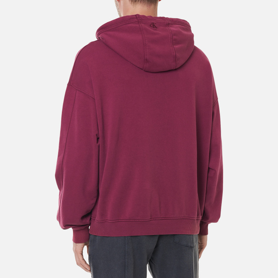Мужская толстовка Calvin Klein Jeans Acid Wash Hoodie Dark Clove