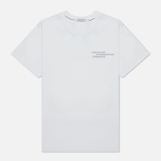 Мужская футболка Calvin Klein Jeans Reptile Back Graphic Bright White