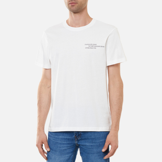 Мужская футболка Calvin Klein Jeans Reptile Back Graphic Bright White