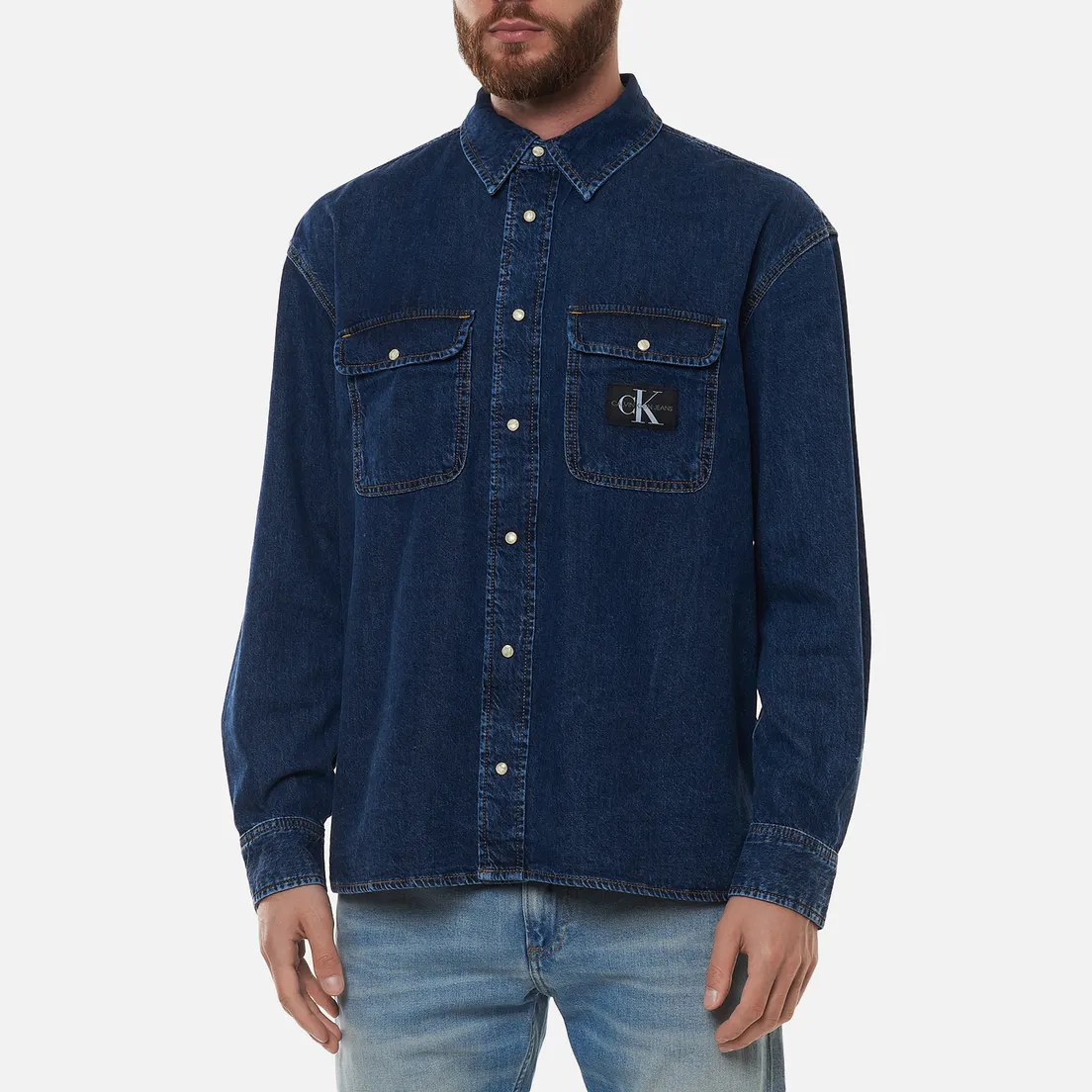 Calvin Klein Jeans Мужская рубашка Oversized Denim