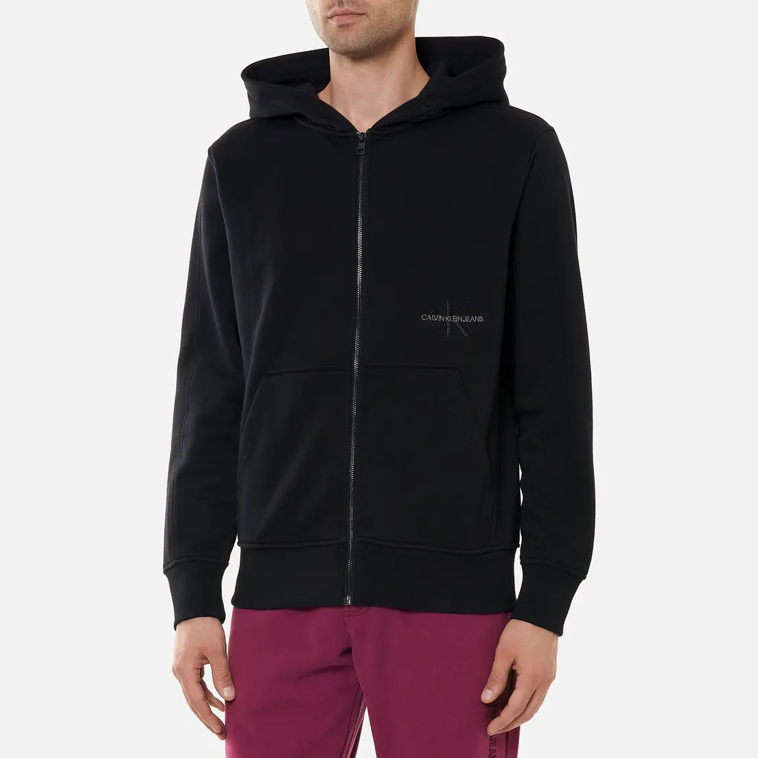 Calvin Klein Jeans Мужская толстовка Off Placed Iconic Zip Hoodie