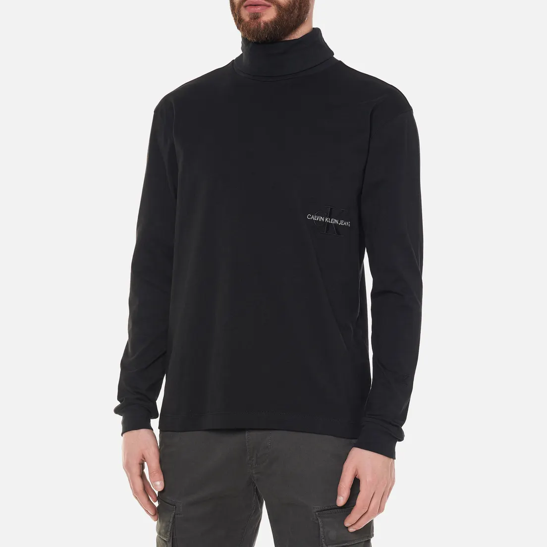 Calvin Klein Jeans Мужская водолазка LS Off Placed Roll Neck
