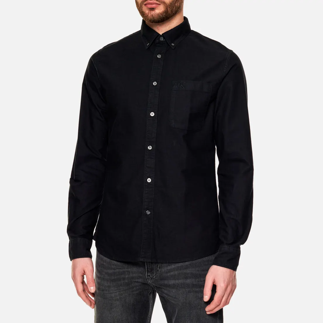 Calvin Klein Jeans Мужская рубашка Oxford GMD Slim Non Stretch