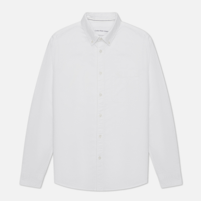 Мужская рубашка Calvin Klein Jeans, цвет белый, размер XXL