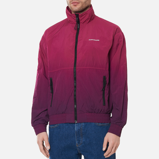 Мужская куртка ветровка Calvin Klein Jeans Dip Dye Gradient Dark Clove