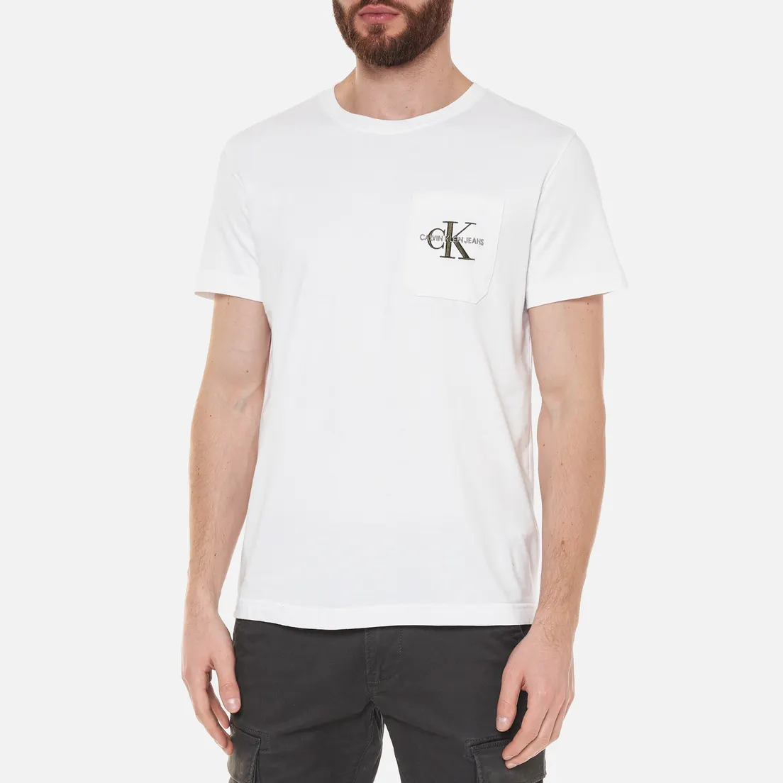 Calvin Klein Jeans Мужская футболка Monogram Embroidery Pocket
