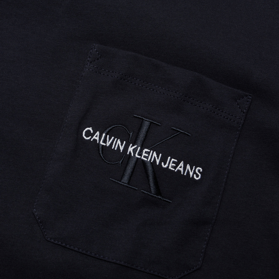 Мужская футболка Calvin Klein Jeans Monogram Embroidery Pocket Night Sky