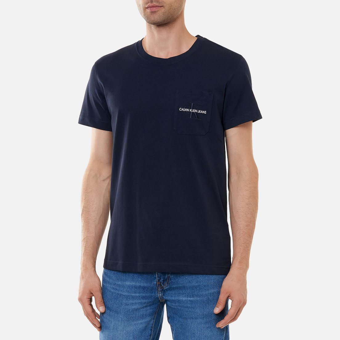 Calvin Klein Jeans Мужская футболка Monogram Embroidery Pocket
