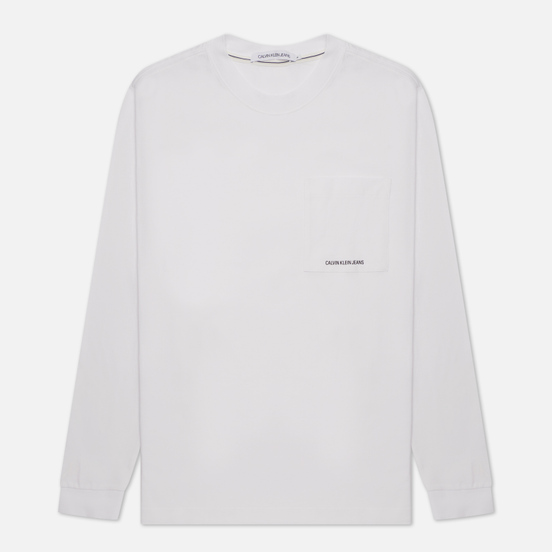 Мужской лонгслив Calvin Klein Jeans Organic Cotton Essentials Bright White