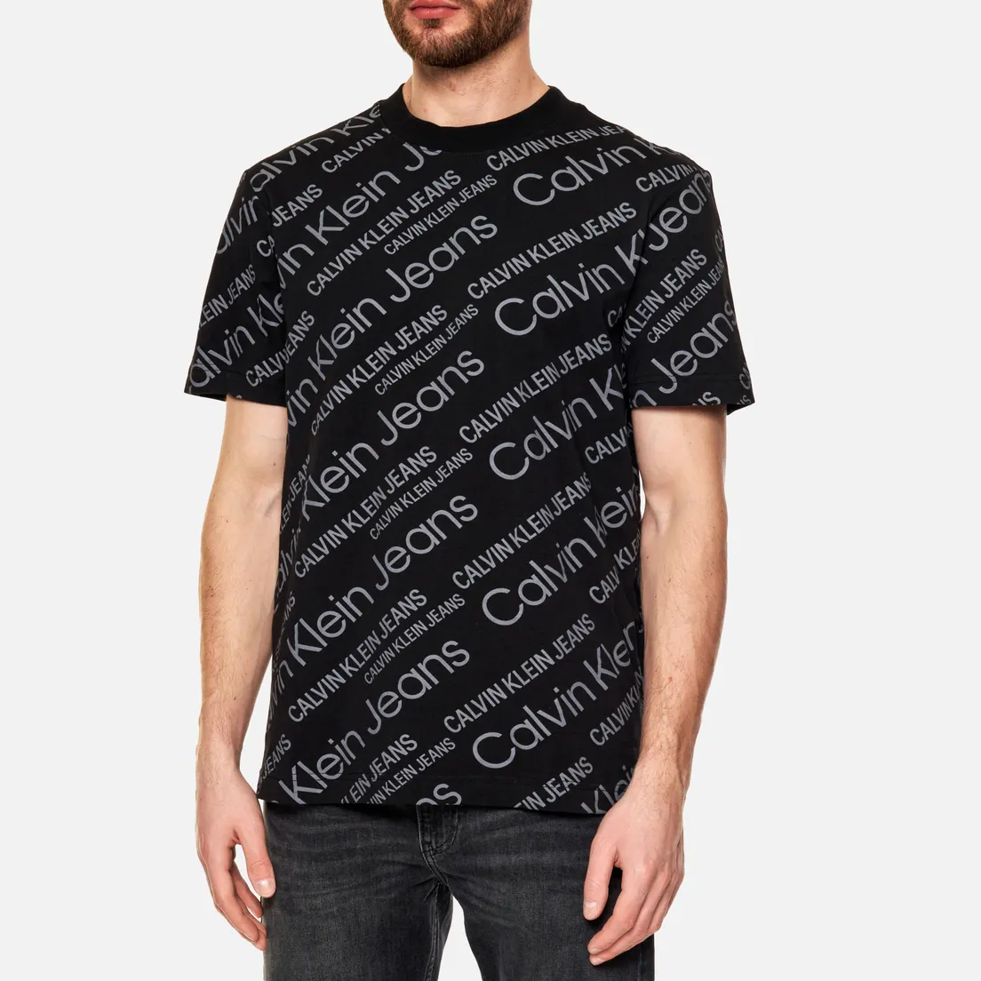 Calvin Klein Jeans Мужская футболка Relaxed All-Over Logo