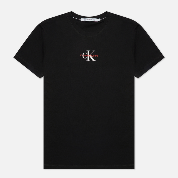 Мужская футболка Calvin Klein Jeans, цвет чёрный, размер M J30J3198770GK Monogram Logo - фото 1