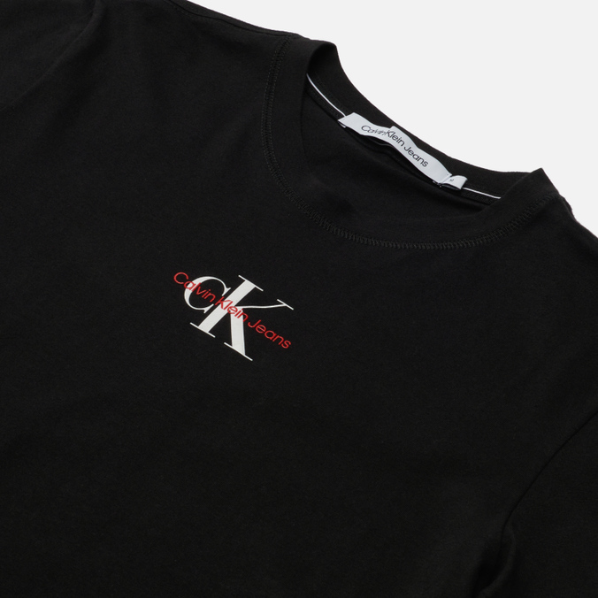 Мужская футболка Calvin Klein Jeans, цвет чёрный, размер M J30J3198770GK Monogram Logo - фото 2