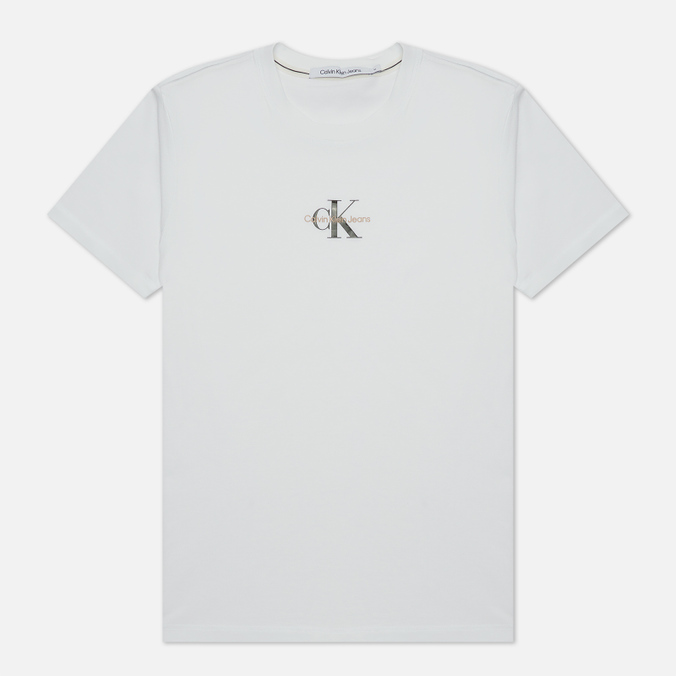 Мужская футболка Calvin Klein Jeans, цвет белый, размер S J30J3198770K4 Monogram Logo - фото 1