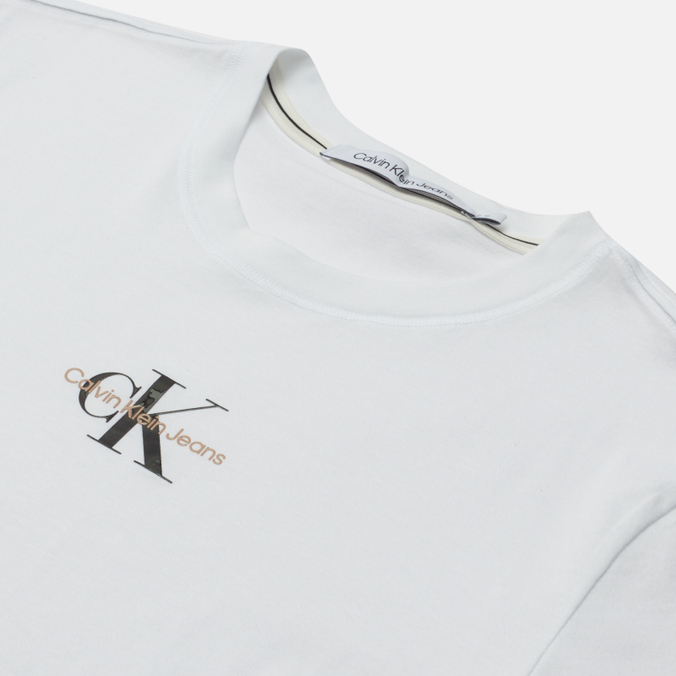 Мужская футболка Calvin Klein Jeans, цвет белый, размер S J30J3198770K4 Monogram Logo - фото 2