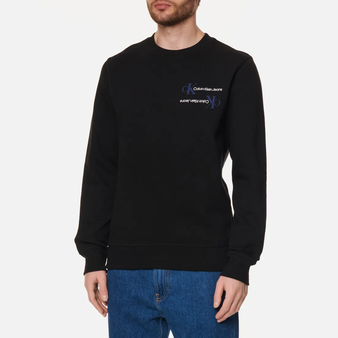Calvin Klein Jeans Мужская толстовка Mirror Logo Crew