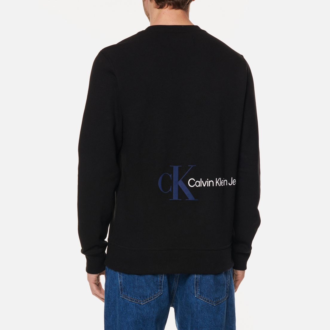 Calvin Klein Jeans Мужская толстовка Mirror Logo Crew