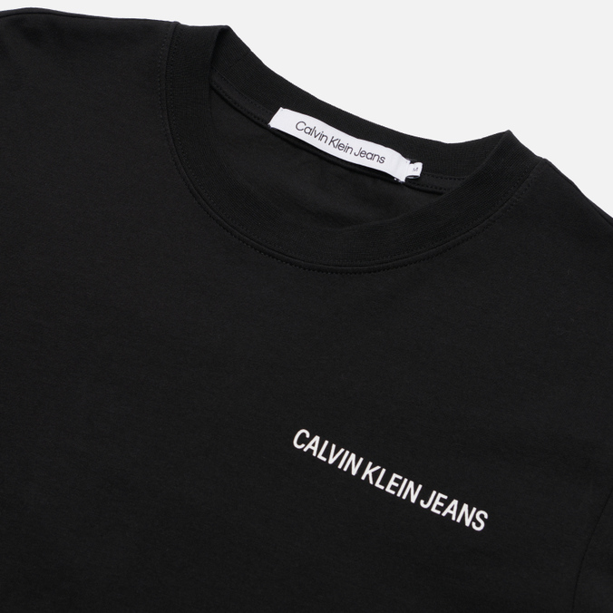 Мужской лонгслив Calvin Klein Jeans, цвет чёрный, размер S J30J3199560GN LS Classic Logo - фото 2