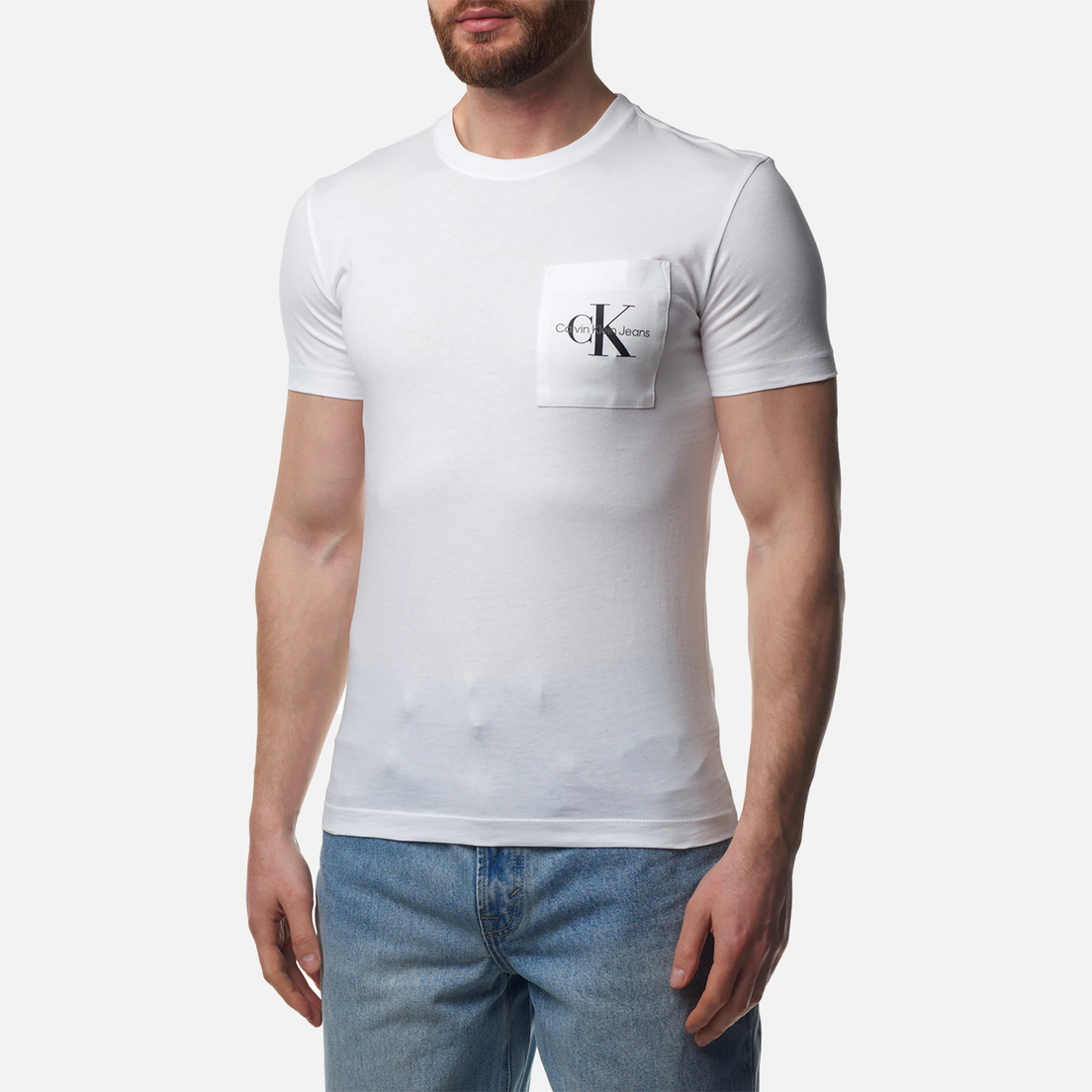 Calvin Klein Jeans Мужская футболка Slim Monogram Pocket