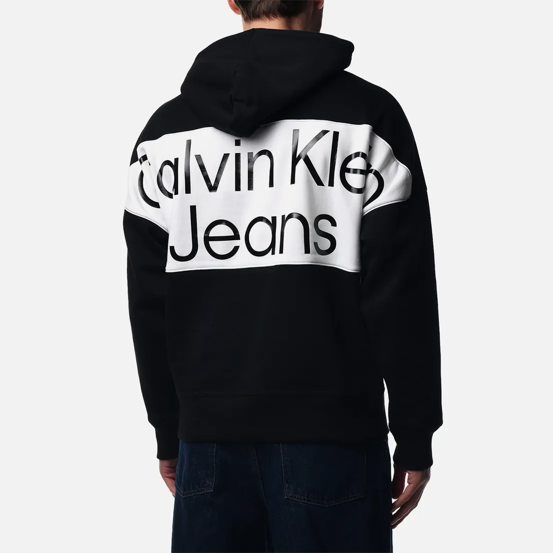 Calvin Klein Jeans Мужская толстовка Bold Logo Colorblock Hoodie
