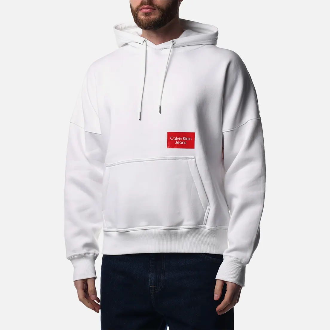 Calvin Klein Jeans Мужская толстовка Bold Logo Colorblock Hoodie