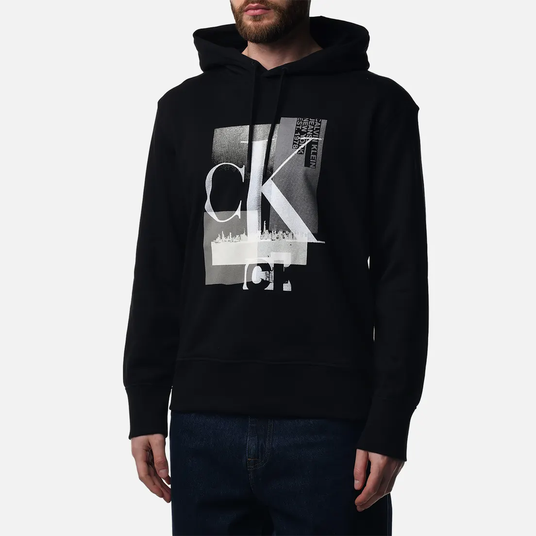 Calvin Klein Jeans Мужская толстовка Connected Layer Landscape Hoodie